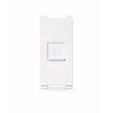     Prize si intrerupatoare
 - Priza de date RJ45 UTP/FTP cat6, 1 modul, alb, Liveno, sercomelectric.ro