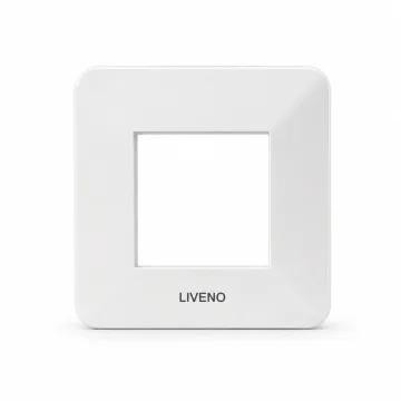     Prize si intrerupatoare
 - Rama ornament plastic, 2 module, alb, Liveno, sercomelectric.ro
