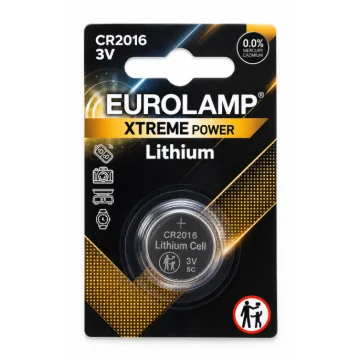     
 - Baterie XTREME Power Lithium CR2016 3V (1buc/set), Eurolamp, sercomelectric.ro