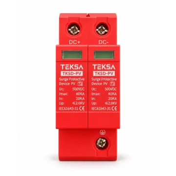     Dulapuri policarbonat / ABS...
 - Descarcator in curent continuu DC, 40kA, 2P, 500V, TEKSA, sercomelectric.ro