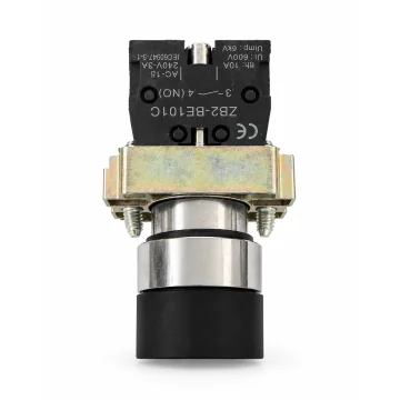     Intrerupatoare ON-OFF
 - Buton selector cu maneta TEKSA cu 3 pozitii, 1-0-2, cu mentinere, 2NO, Ø22 mm, negru, XB2-BD33, sercomelectric.ro